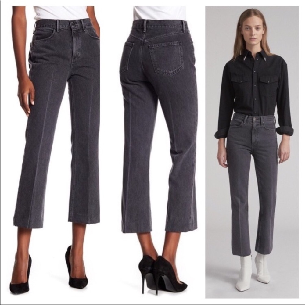 Rag x Bone Dylan High Waist Crop Kick Flare Jeans